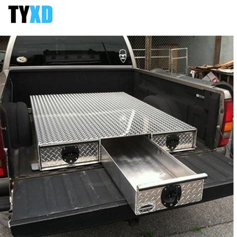 blue metal truck box|metal toolbox for truck bed.